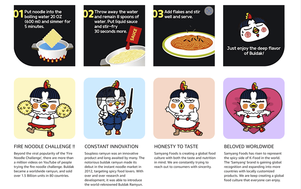 (2 Pack)  Spicy Hot Chicken Flavor Instant Ramen, 4.94 Oz, 5 Pack