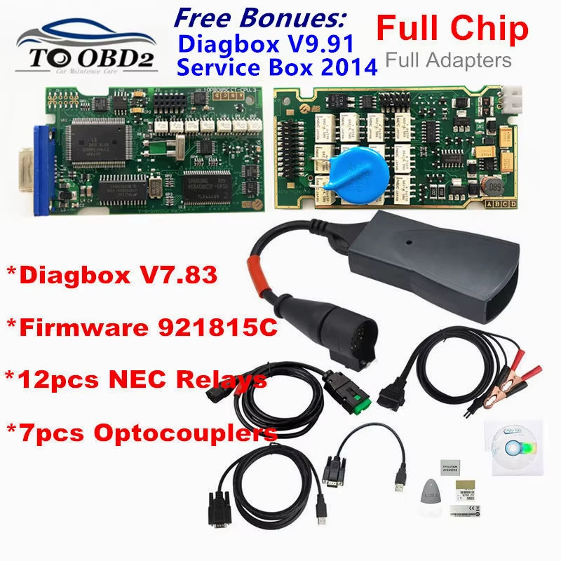 Diagbox V9.91 Full Chips Gold Edge Lexia3 PP2000 PSA XS Evolution V7.83 Lexia for Citroen/Peugeot Super Firmware 921815C Lexia 3