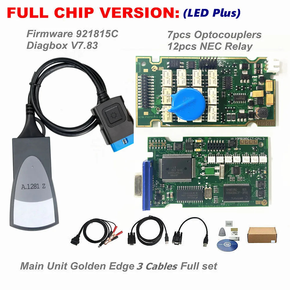 Diagbox V9.91 Full Chips Gold Edge Lexia3 PP2000 PSA XS Evolution V7.83 Lexia for Citroen/Peugeot Super Firmware 921815C Lexia 3