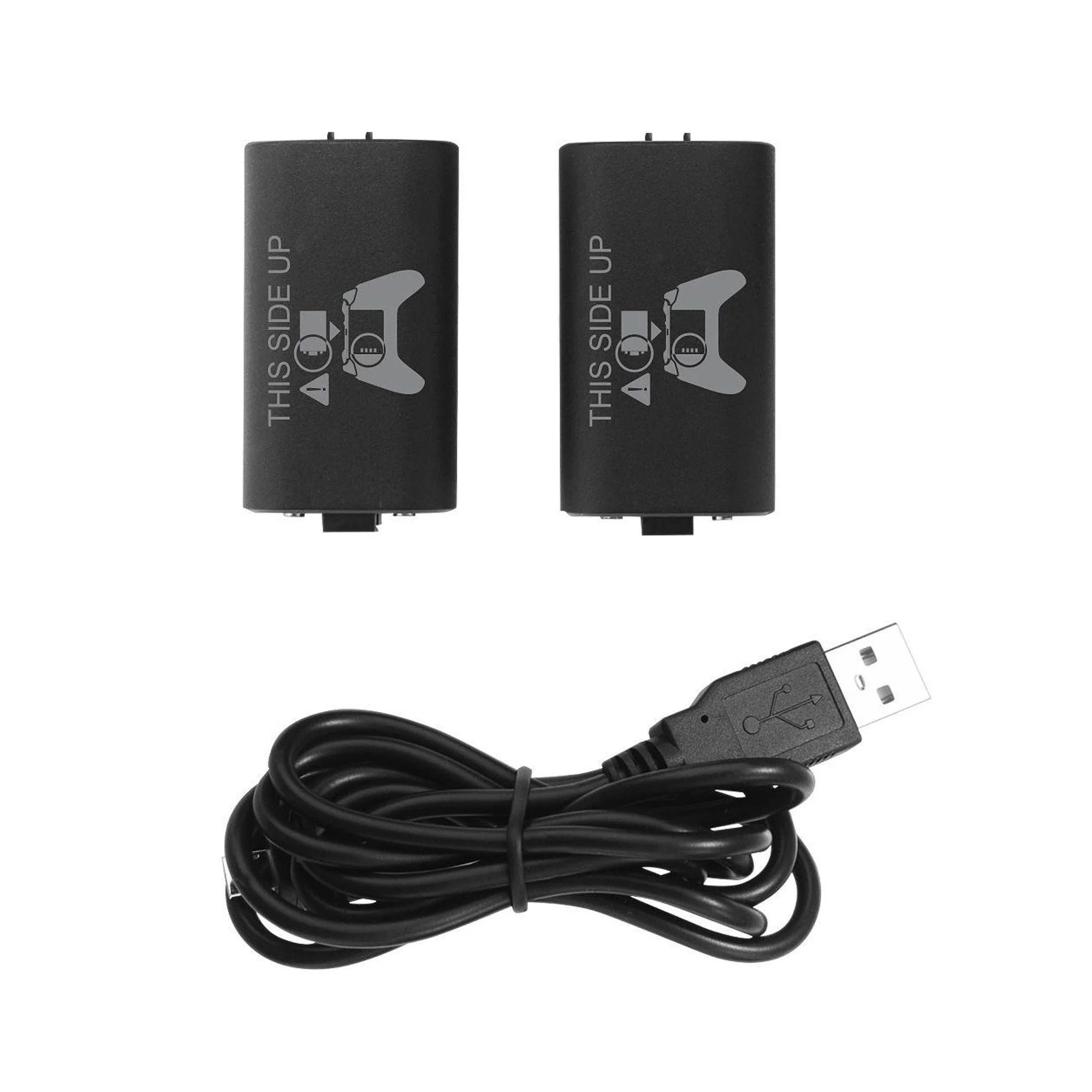 2-Pack Rechargeable Batteries Compatible with Xbox Series X, Series S, and Xbox One - Comes with 2 2800Mah Batteries and Charging Station - Smart LED Indicator